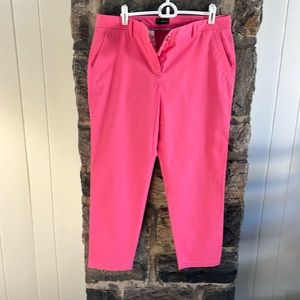 TALBOTS 10P RELAXED CHINO DARK PINK